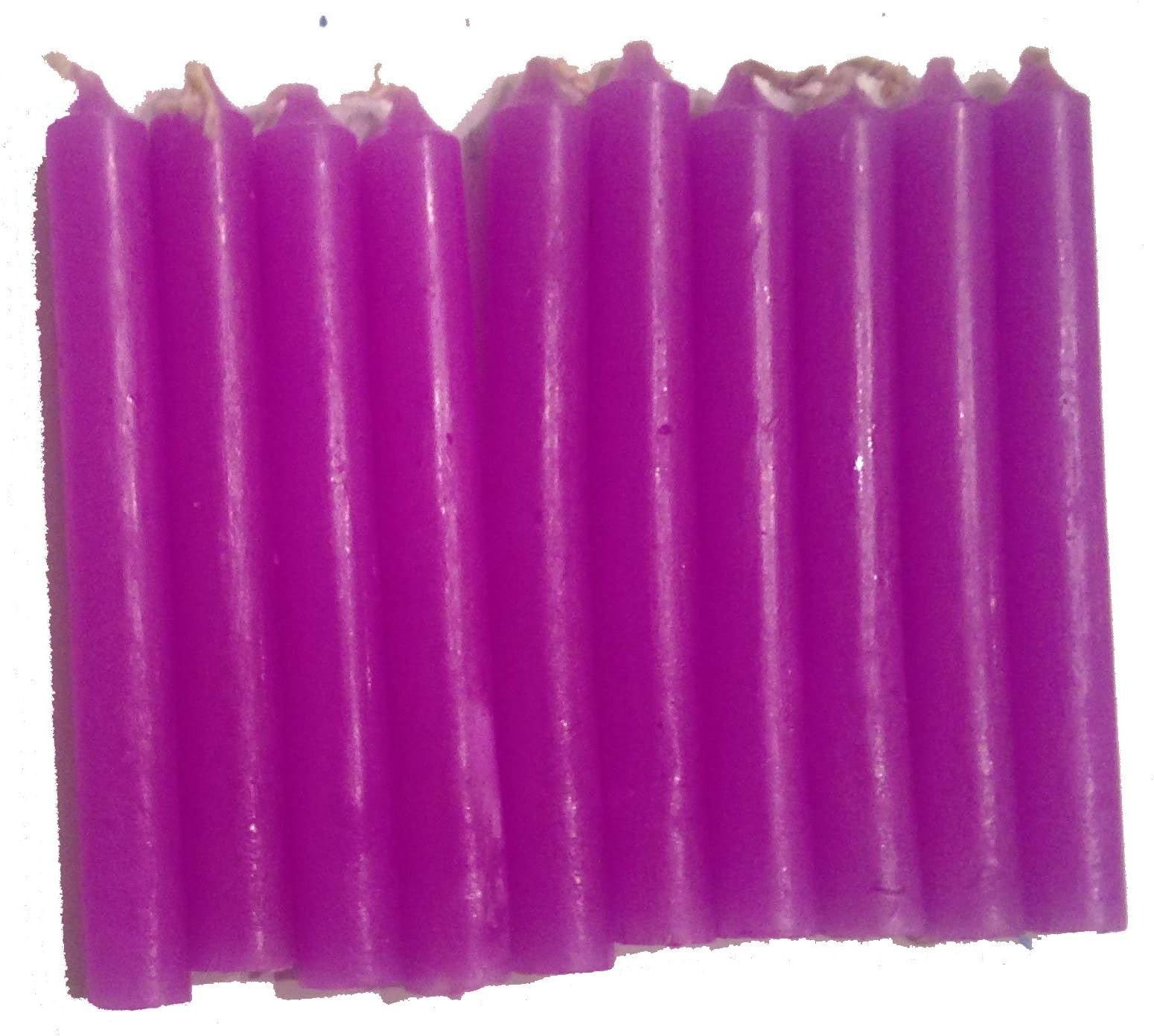 Pack of 20 Wicca Magic Ritual Small Mini Spell Chime Candles for Pagan and Witchcraft Altars (Purple)