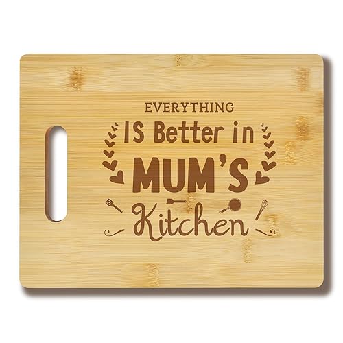 Christmas Gifts for Mum from Daughter Son, Cutting Board Mum Gifts for Mum Stepmum Grandma, Mum Birthday Gifts for Grandma Wife on Christmas Anniversary