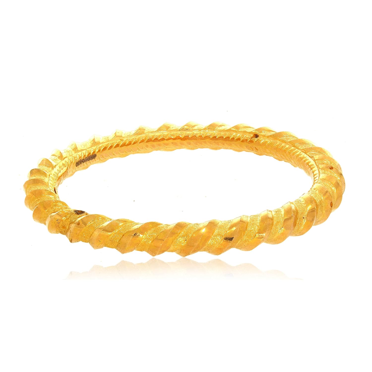 Buy Senco Gold & Diamonds Twining Twisting Gold Bala Bangle at Amazon.in