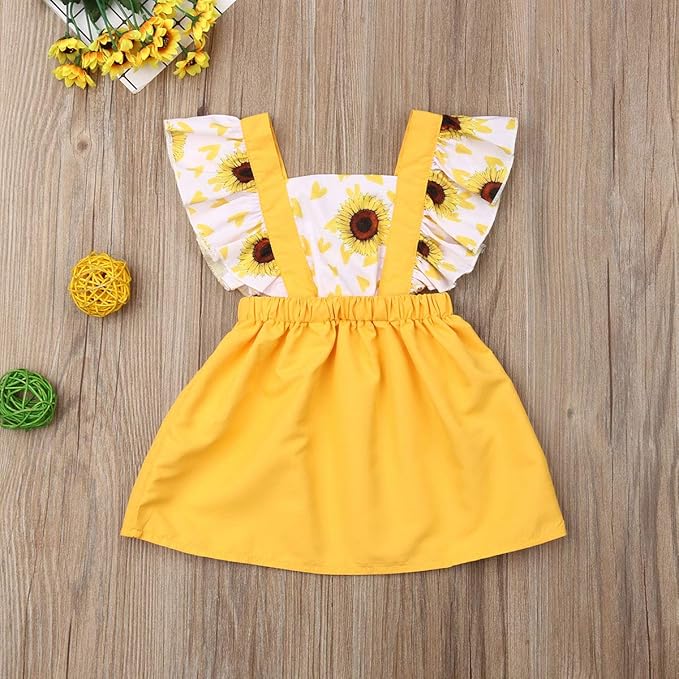 baby sunflower dress