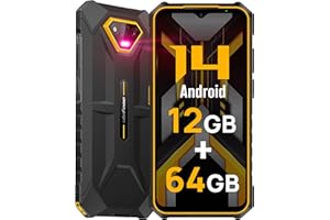 Rugged Smartphones Canada Android 14, Ulefone Armor X13 Unlocked Cell Phone, 50MP+24MP+8MP Cameras, 12+64GB Storage, 6.52” Sc