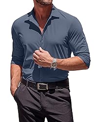 COOFANDY Men's Business Casual Dress Shirt Slim Fit
