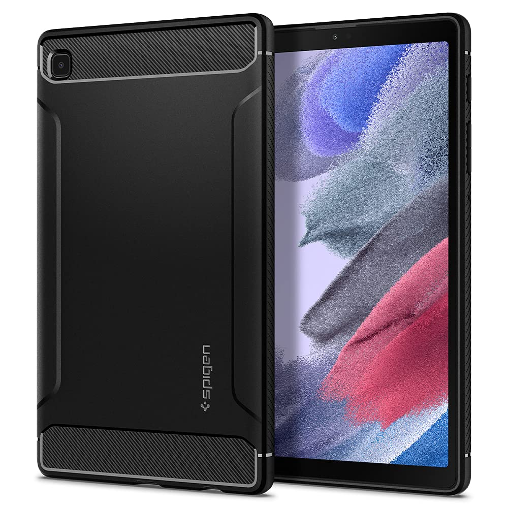 Spigen Rugged Armor Compatible with Samsung Galaxy Tab A7 Lite Protective Case Cover For 8.7 Inch 2021 (SM-T225/T220) - Black
