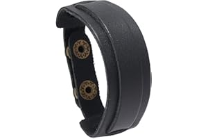 Edgda Punk Rock Adjustable Buckle Wristband Pu Leather Cuff Bracelet