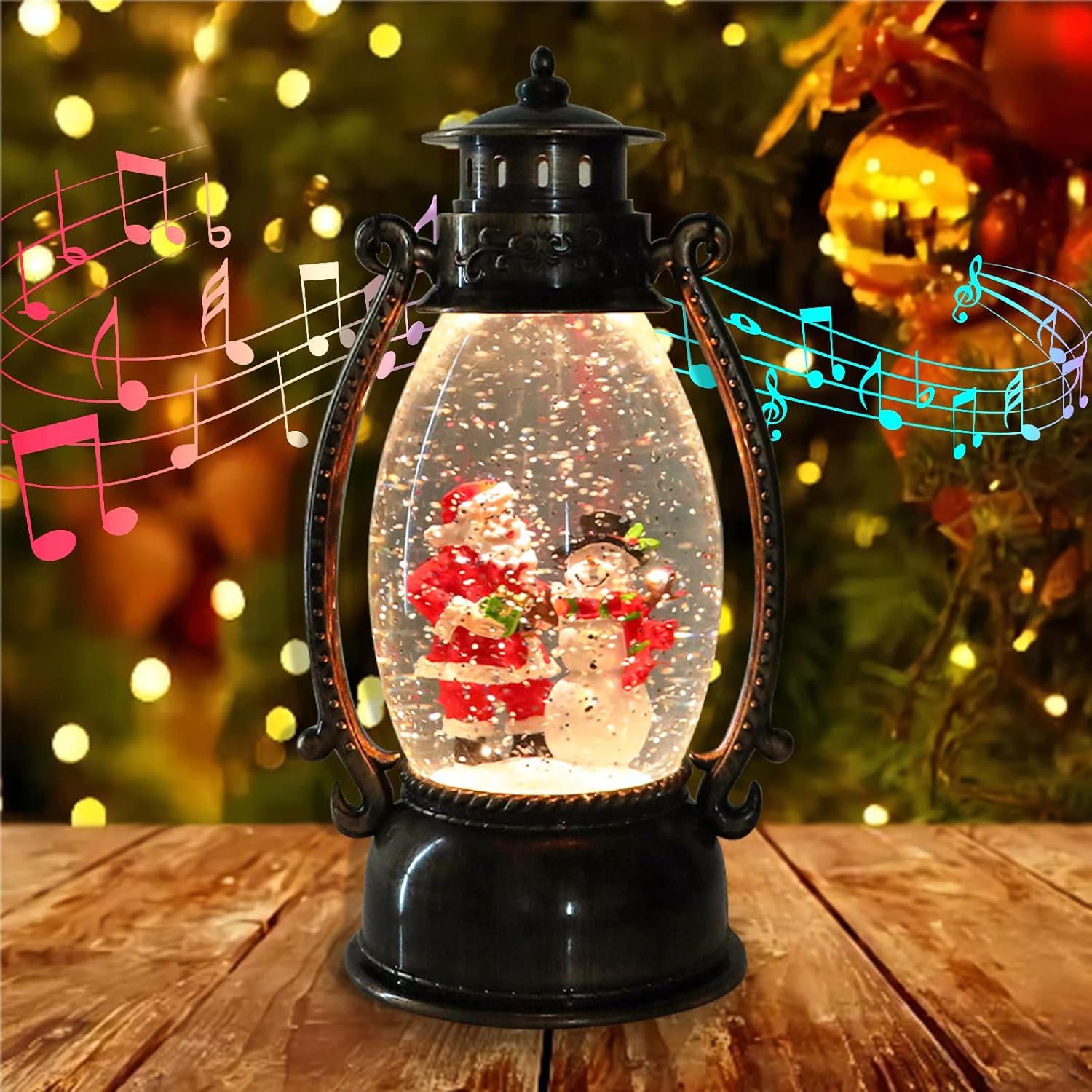 Snow Globes - Christmas Musical Snow Globe Lantern 12