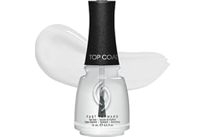 China Glaze CG Fast Forward Top Coat – Clear Gel Top Coat Nail Polish Sealer, Quick Dry, Chip Protection & High Shine Finish, Salon & DIY Manicure, 0.5 fl oz