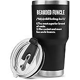 Panvola Bearded Funcle Definition Funny Beard Lover Uncle From Niece Nephew Aunt Brother Fathers Day Family Drinkware Vacuum Insulated Tumbler 30 oz