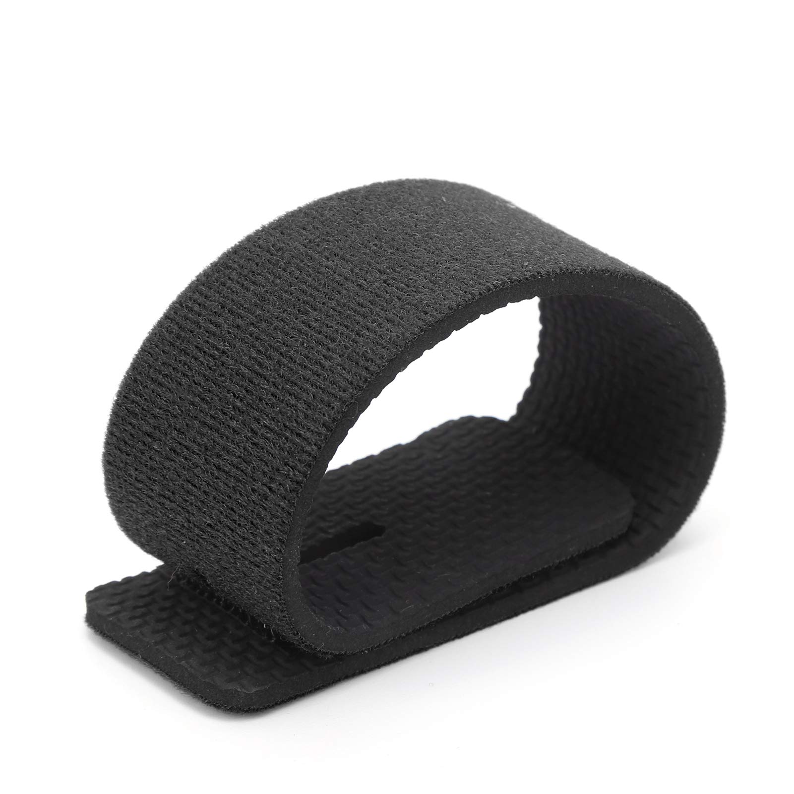 SUNGOOYUE 10pcs Fishing Rod Strap, Outdoor Fishing Rod Carry Strap Neoprene Sling Elastic Adjustable Tackle Holder (Black)