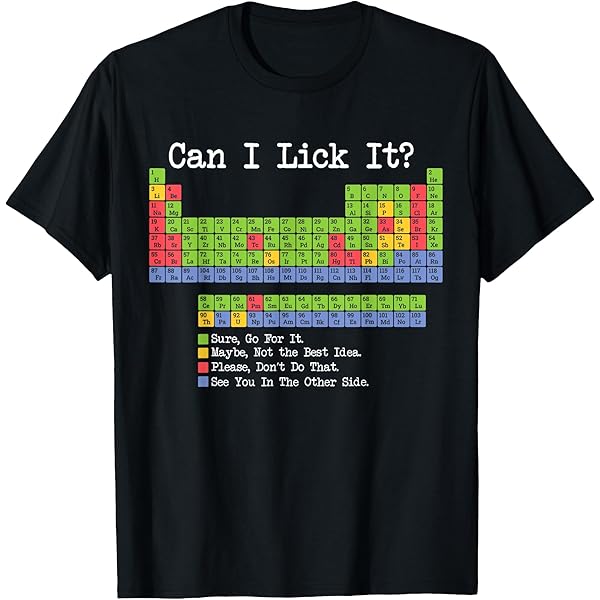 T-shirt Tableau Périodique I Wear This Shirt Periodically Chemistry Periodic Table Gift T-Shirt Les Messagers Du Temps