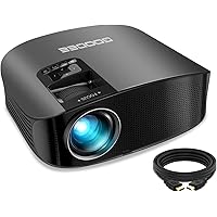 Projector, GooDee 2020 Upgrade HD Video Projector Outdoor Movie Projector, 230" Home Theater Projector Support 1080P…