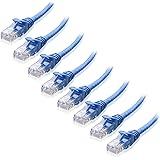 Cable Matters 8-Pack, Cat5E Snagless Ethernet Patch Cable in Blue 3 Feet