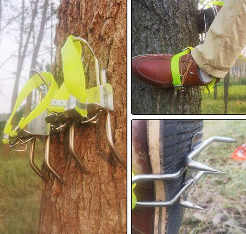 ZLQF Iron Four Claws NonSlip Climbing Tree Spikes,Climbing Trees