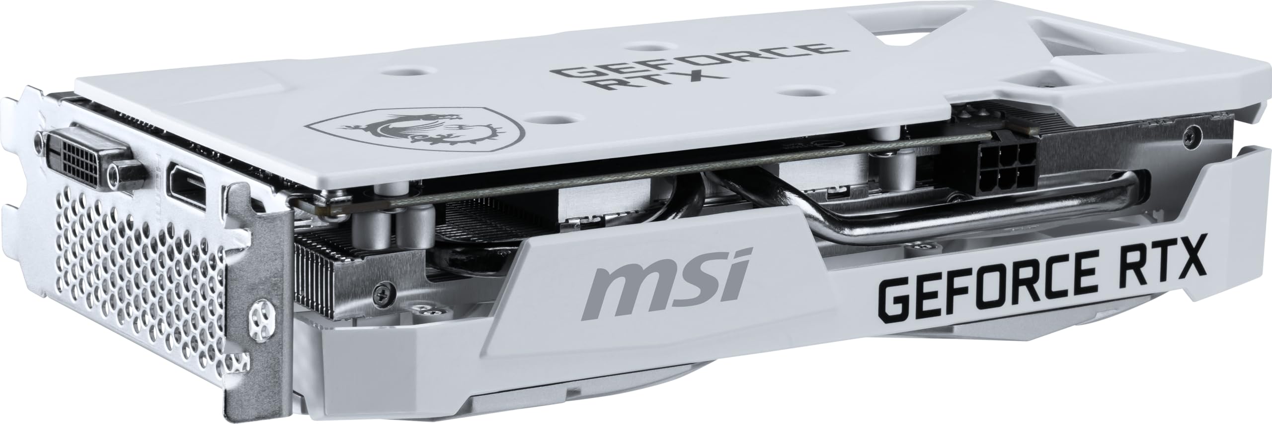 Msi Geforce Rtx 3050 Ventus 2X Xs White 8G Oc Gaming Graphics Card - 8Gb Gddr6, 1807 Mhz, Pci Express Gen 4, 128-Bit, 1X Dp (V1.4A), 1X Hdmi 2.1 (Supports 4K) - View 7
