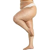 DUCMODA Queen Plus Size Rhinestone Fishnet for Women, Super Strong 10X Sparkle Tights, Women Sparkly Party Concert Stockings