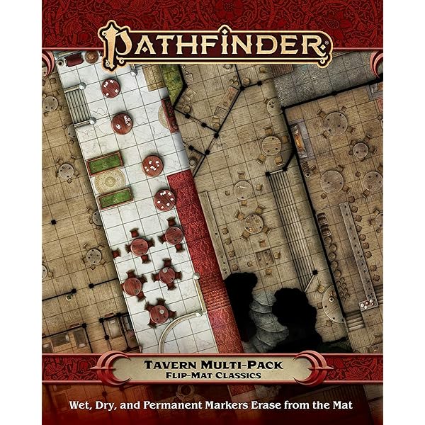 Pathfinder Flip-Mat: Bigger Tavern – Erweiterte Spielfläche Für Rollenspiele, 27x39 Zoll