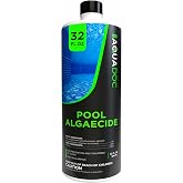 AquaDoc Liquid Algaecide for Swimming Pools 32 oz - Up to 2,500 Gallons | Non-Foaming, Copper-Free Formula for Pool Algae Control with Built-In Clarifier - Made in USA
