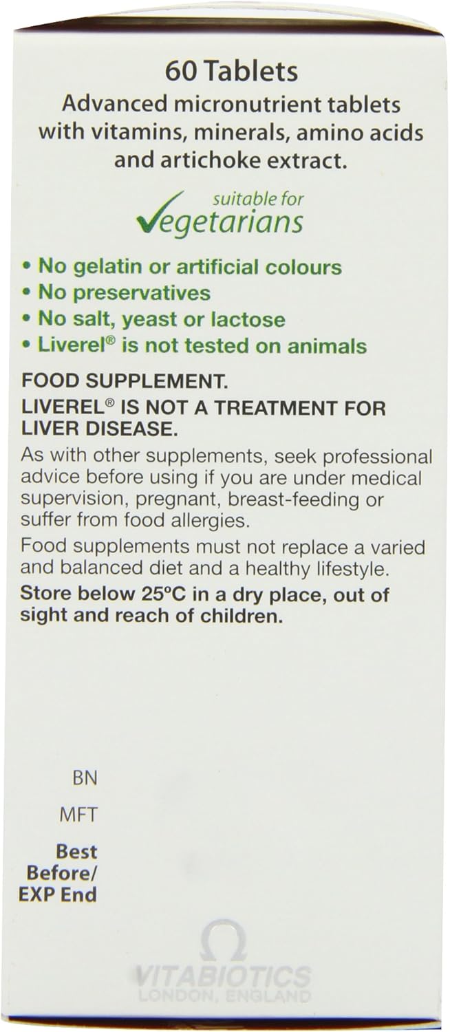 Amazon Com Vitabiotics Liverel 60 Tablets Health Personal Care