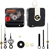 Youngtown Silent Quartz Clock Movement 17/32" Shaft with 2-Size small Hands | Sweep Silent Clock Mechanism Replacement with 2-Size Hands, Fits Small Mini Clock Faces for Tiny Clock DIY Repair Replacement