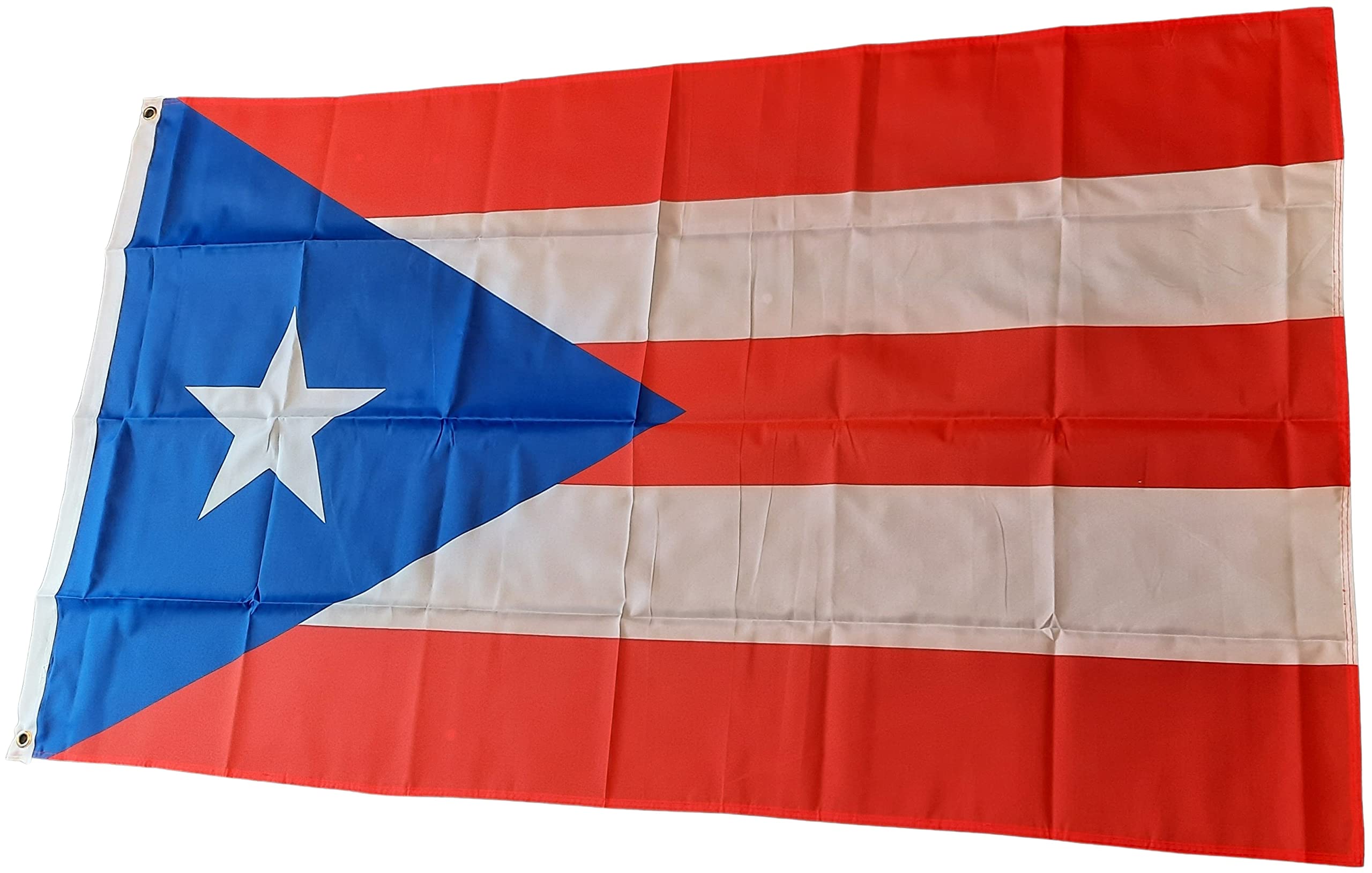 NWFlags Puerto Rico Flag 5ft x 3ft 75d Premium Polyester Suitable For Flagpoles | Strong Polyester 5x3 foot material Puerto Rican flag with Eyelets
