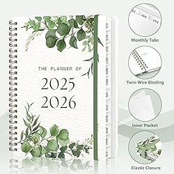 Planner 2025-2026, Weekly and Monthly Calendar