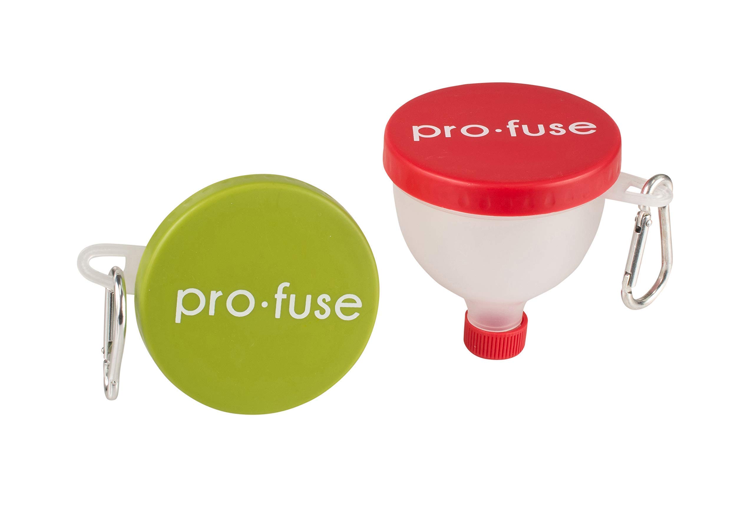 Protein Shaker Bottle Storage Set, Twist & Lock Compartment & Pillbox, 16.9oz | Bonus: Fill N Go Supplement Funnel (2)