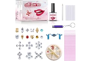 Tpyag Tooth Gem Kit - Professional DIY Dental Jewelry Starter Kit with Sparkling Crystals, Self-Application Fashion Teeth Gems for Women & Men