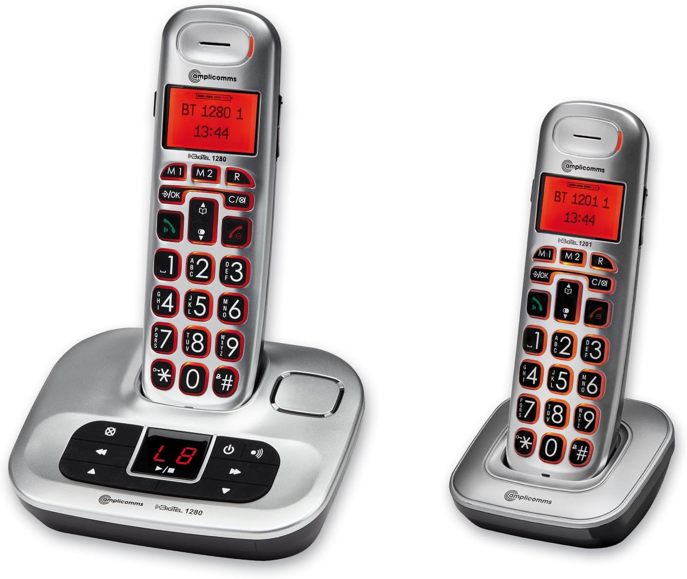 Amplicomms BigTel 1280 Amplified Duo Cordless Phone