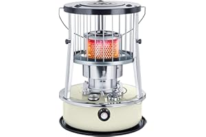 AHUAWA 11,500 BTU Kerosene Heaters for Indoor Use, Non Electric Portable Kerosene Stove & Heater for Camping, Garage, Home, and Emergency Use