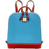 Dooney & Bourke Handbag, Pebble Grain Zip Pod Backpack - Sky Blue