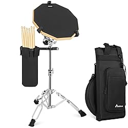 AKOZLIN Drum Pad Stand Set with 12'' Double Sided