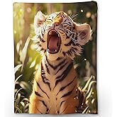 Ti Caldi Cute Tiger Blanket, Soft Fuzzy Lightweight Animal Flannel Throw Blanket Perfect for Couch, Bed, Travel & Outdoor Use, Warm Fluffy Cozy Decor Blankets for Adults Kids Women Girls 60×50 in