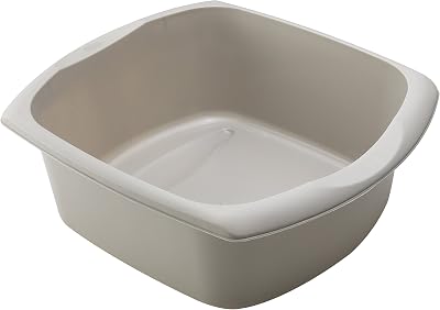 Addis Rectangular Washing Up Bowl Mushroom Large 38 x 32 x 14 cm 9.5 L
