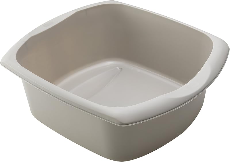 Addis Rectangular Washing Up Bowl Mushroom Large 38 x 32 x 14 cm 9.5 L