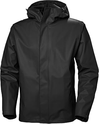 Hombres Chaqueta Moss, Negro, L