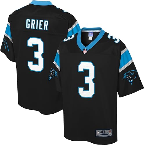 NFL PRO LINE Men's Will Grier Black Carolina Panthers Big Tall