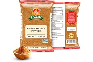 LAXMI BRAND Laxmi Garam Masala 14 Oz (400gm) | A spicy and aromatic blend of our various salt free seasonings and spices | Non-GMO Product | For cooking and seasoning