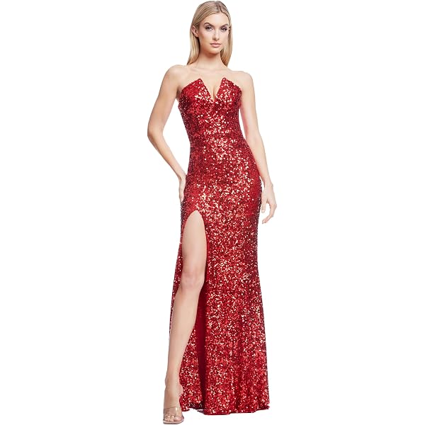 Amazon.com: Dress the Population Women's Janelle Art Deco Geometric Sequin,  Maxi, Mermaid, Square Neck Dress, Gold Multi, XX-Small : Clothing, Shoes &  Jewelry