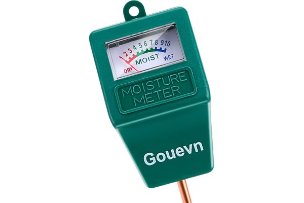 Gouevn Soil Moisture Sensor Meter, Plant Moisture Meter Indoor & Outdoor, Hygrometer Moisture Sensor Soil Test Kit Plant Wate