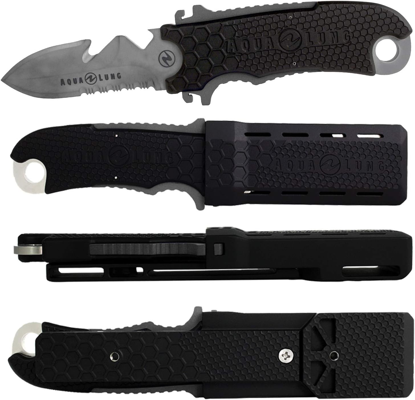 Aqua Lung Small Squeeze Knife Black : Sports & Outdoors
