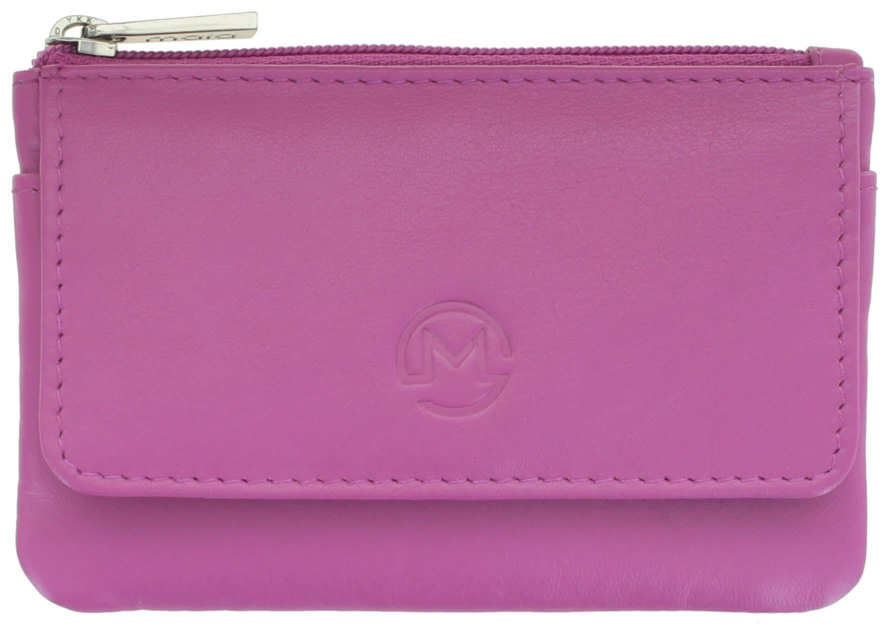Mala Leather Origin Collection Leather Purse with RFID Protection 4110_5 Pink