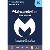 Malwarebytes Premium 4.5 Latest Version Antivirus Software | 12 Months, 10 Devices (Windows, Mac OS, Android, Apple iOS, Chrome) [software_key_card]