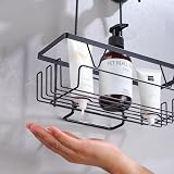 KEGII Shower Caddy Hanging Bathroom Storage with Hanger Black view 5