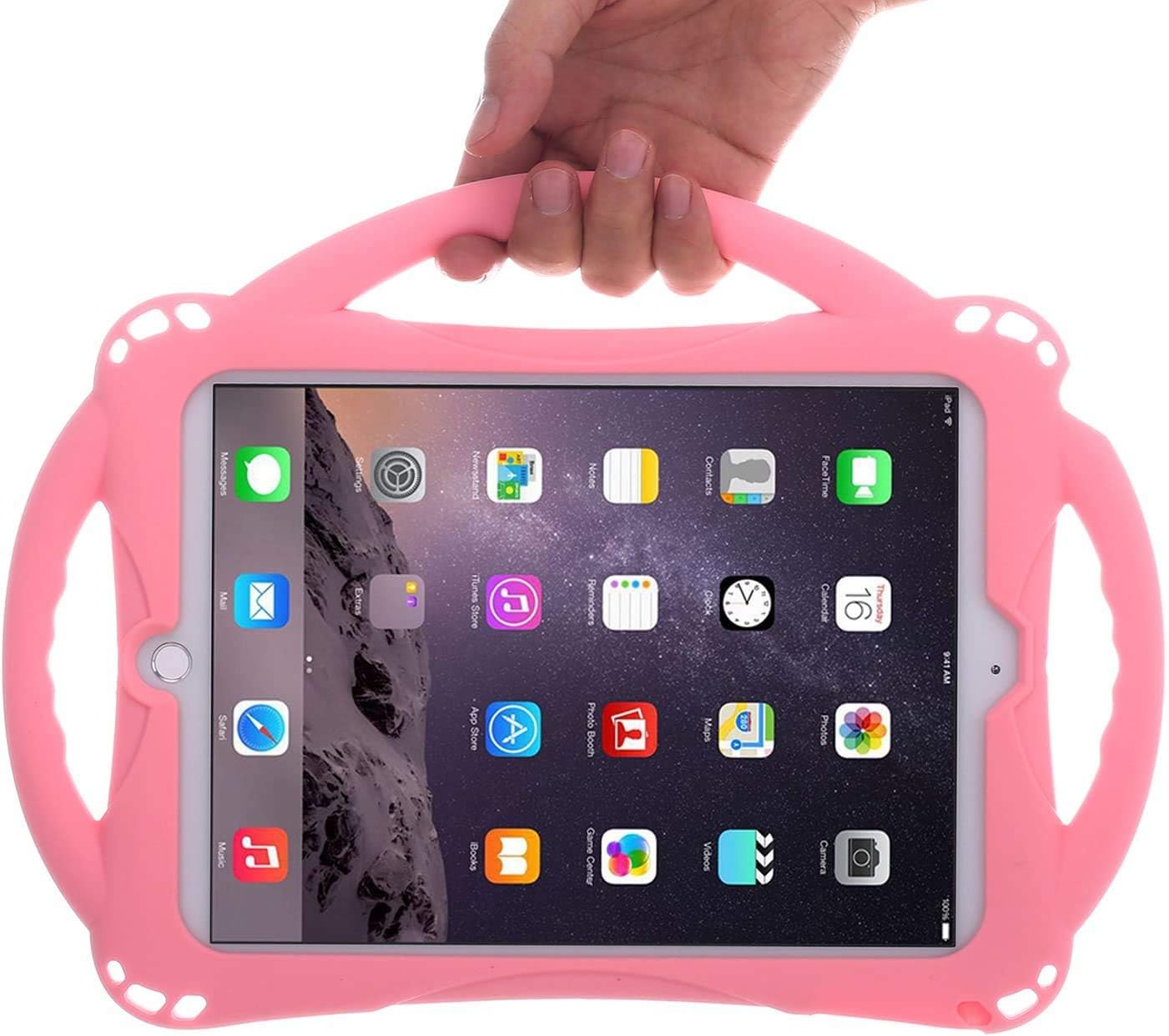 TopEsct Kids Case for iPad 6th/5th Gen, iPad Air/Air 2 & iPad Pro 9.7 inch, Built-in Handle Stand Comes with a Strap - Image 4