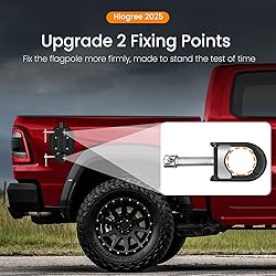 Hlogree Flag Suction Cup Mount for Car,Universal