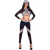 5021 - 2pc Sexy Race Car Driver Small / Black/Red