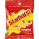 STARBURST Original Fruit Chews Candy Snacks Bulk, 7.2 Ounce (12 Bags) | Sweet enjoyment, candy chews, fruit chews candy bags, assorted candy, fruity candy, school snacks, party candy gluten free