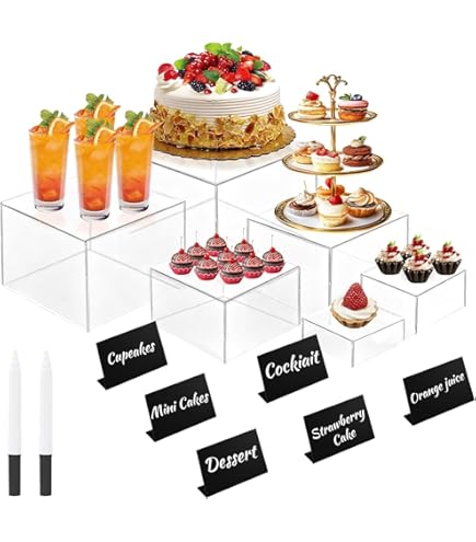 10 Pack Mini Krijtbord Tafel Tent Signs, Krijtbord Buffet Tags Voedsel Tafel Stand Etiketten met Krijtmarkering, Krijtbord Borden voor Bakkerij Prijsags Bruiloft Verjaardagsfeest