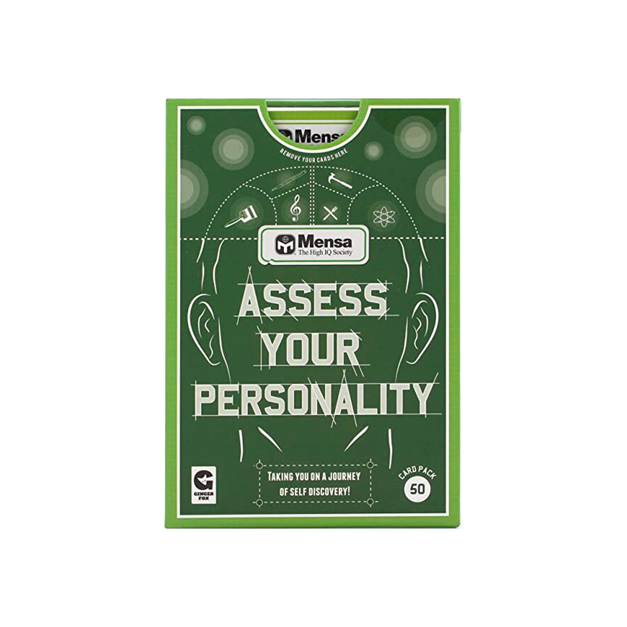 Ginger Fox Mensa Assess Your Personality With 50 Self-Discovery Psychology & Human Behaviour Quiz Cards