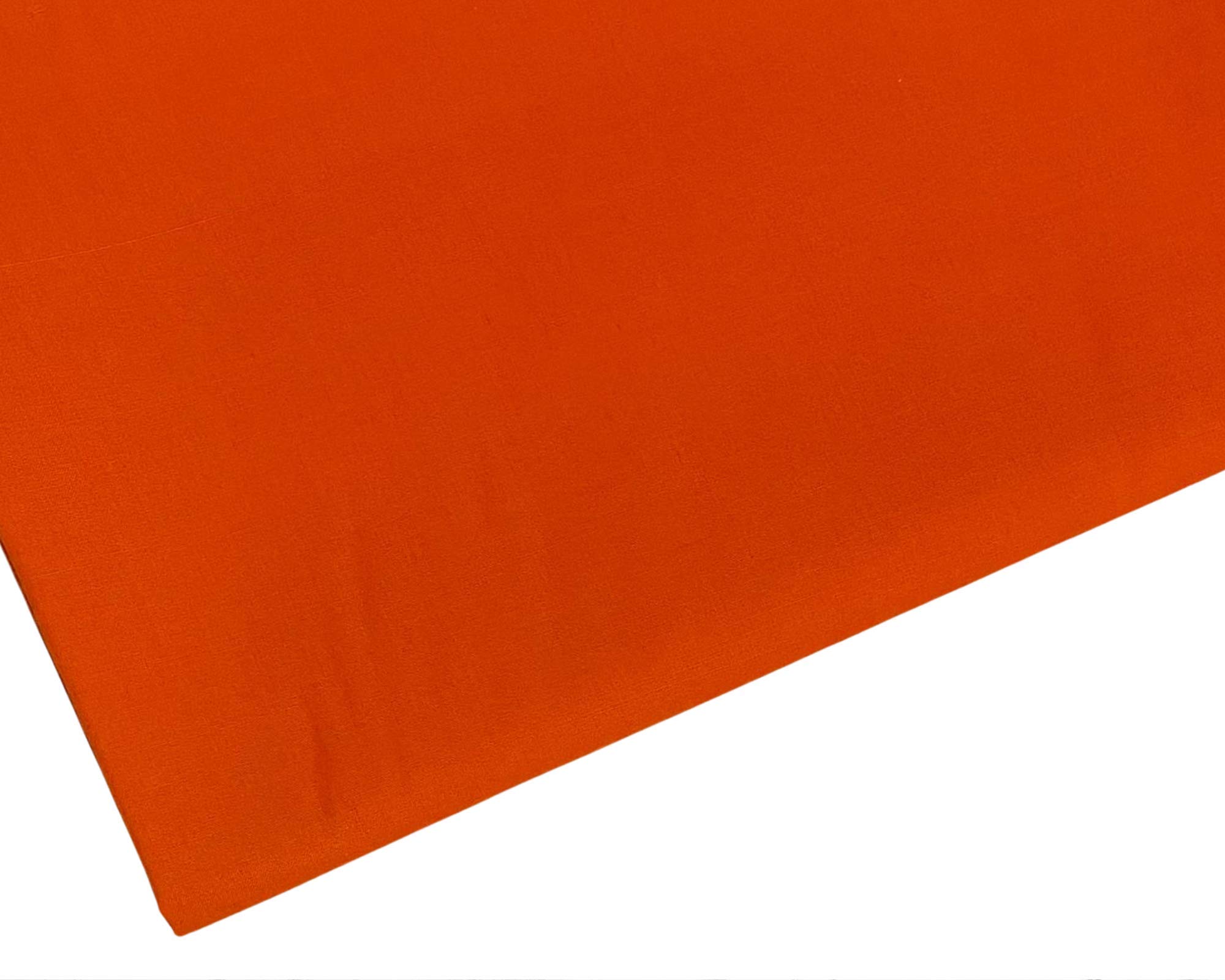 Plain Orange Polycotton Fabric - 45 inch / 112 cm Wide - 40+ Colours (Orange, 3 METRE)