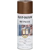 Rust-Oleum Stops Rust Metallic Spray Paint, Vintage Dark Copper | Rust Resistant, Indoor and Outdoor, Beautiful Finish on Metal, Wood and More, Sprays from Any Angle